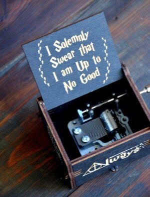 SKEIDO Harry Potter Black Edition Classic Mini Music Box-B07MXH3465