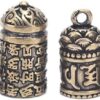 Brass Buddha Sutra Cylinder Pendant Container Bottle Keychain Hanging Necklace-B09R4XM8MK