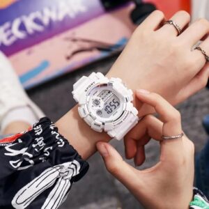[1Pcs] Kids Watches Fashion Luminous Waterproof Alarm Clock Watches Boys and Girls Student Smart Electronic Watch Gift-B0DX41Z7MN