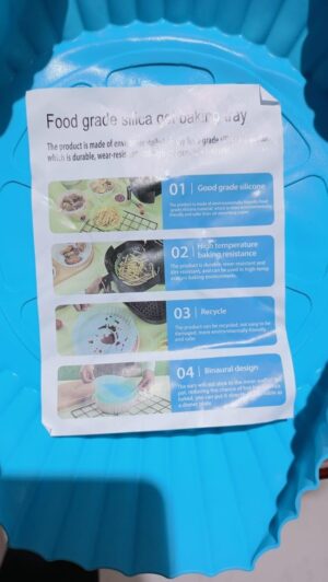 Generic Silicone Air Fryer Plate, AirFryer Plate 25 cm Size, Random Color MAy apply-B0DWPGJDYM