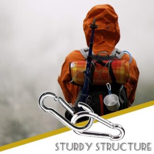 61N5Xe-FiaL._AC_SL1000_ Spring Snap Hook Storng Clip Heavy Duty Steel For Swing seat Securing tents, tarps, and canopies. Connecting ropes, chains, and tools. Craft and decorative uses. Multi Uses-B0DWFX735C