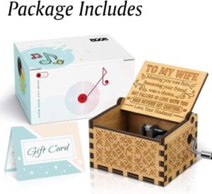 1PCs Daughter When Life Gives Me, With Love, Your Mom & Dad Music Box Gifts - Color Edition-B0CTFSPYQB