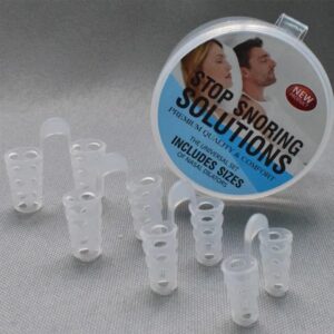 4 PC - Prevent SnoringNose Congestion Help SleepSnoring DeviceNose Breathing Relieve SnoringAid Nasal Congestion Clip Cure Snoring Tool (White, Mixed Size)-B0DY6R53N1
