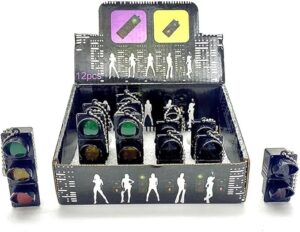 3D Traffic Light Key Chain Creative Backpack Pendant Car Key Pendant Safe Traffic Promotion Gift Key Hanging Decoration-B0DJRHNKQL