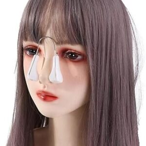 (1Pcs)  Nose Shaping Corrector Bridge Lifting Up Nose Straightener Nose Shaper Clip Nose Lift-Up Shaper Silicone Nose Lifter (Pink, Normal)-B0DF7CGZ2L