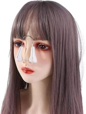 (1Pcs)  Nose Shaping Corrector Bridge Lifting Up Nose Straightener Nose Shaper Clip Nose Lift-Up Shaper Silicone Nose Lifter (Pink, Normal)-B0DF7CGZ2L