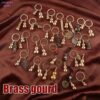 1Pcs as shown in Pic, Small Shape Brass Fortune Chinese Feng Shui Antique Coins Keyring Good Fortune Soild Gourd Keychain Wealth Success Jewelry, See Dimensions Befor Buying-B0DRDXRRXS