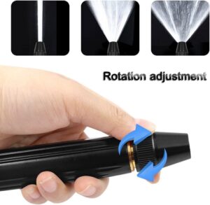 Garden Hose Pipe Spray Gun Starter Set, Alloy High Pressure Hose Watering Nozzle Gun with Hose End Quick Connector, Threaded Tap Adapter Hose Fitting for Car Washing, Garden Irrigation-B0DWB7VNDV