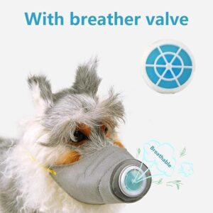 [1Pcs ] [ Random Color ] Dog Adjustable Soft Pet Puppy Mouth Cover Mask Pure Color Anti Biting Muzzle (Mediam)-B0CF7TCTZH