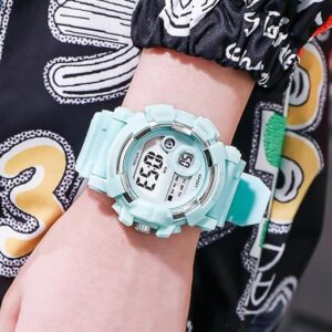 [1Pcs] Kids Watches Fashion Luminous Waterproof Alarm Clock Watches Boys and Girls Student Smart Electronic Watch Gift-B0DX41Z7MN