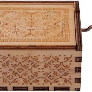 CSTE INTERNATIONAL La Casa De Papel Print Bella Music Ciao Box Wooden Engraved Vintage Musical Box Gifts Colorful, Multicolor-B08X1NW7PD