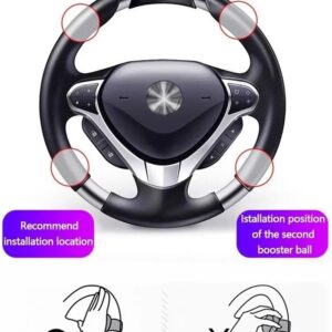 61Zj5gcsuVL._AC_SL1000_ ANER Steering Wheel Spinner Knob, Universal Vehicle Steering Wheel Spinner, Metal Bearing Steering Driving Helper Booster, for All Cars, Trucks, Semis, Tractors, Boats-B0DWTR9THY