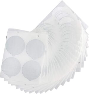 Blingbin Capsules Cup Film, 100pcs Stickers Self Adhesive Aluminum Foil Lids Coffee Capsule Cup Sealed Film-B095CQLLQB