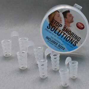 4 PC - Prevent SnoringNose Congestion Help SleepSnoring DeviceNose Breathing Relieve SnoringAid Nasal Congestion Clip Cure Snoring Tool (White, Mixed Size)-B0DY6R53N1