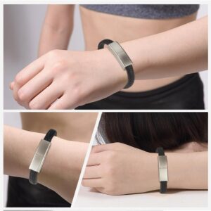 Bracelet USB Flash Drive Black Wristband Pen Drive Creative Gifts Memory Stick Water Proof External Storage (4GB)-B0CTL1TK89