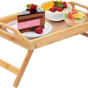 61d0P+At0WL._AC_SX569_ Bed Tray Table Folding Legs with Handles Breakfast Tray for Sofa Eating,Drawing,Platters Bamboo Serving Lap Desk Snack Tray-B0DYGGZR6B