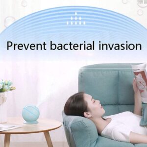 Humidifier Sterile Air Mini Creative Diffuser Aroma Basketball LED Light - Blue-B0923N94H9