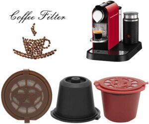 Reusable Stainless Steel Refillable Coffee Capsule Filter-B09NYLXLPC