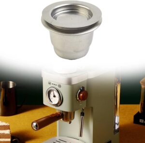 [1 Cpsuls Stainless ] For Reusable Coffee Capsule Stainless Steel Rich Crema Espresso Refillable Filters Pod Fit Inissia Pixie Essenza Mini-B0DC5KYMXC