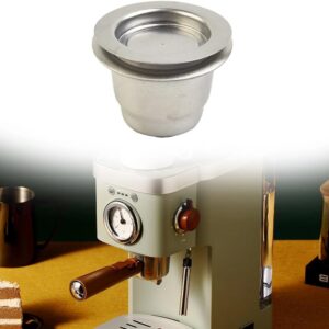 [1 Cpsuls Stainless ] For Reusable Coffee Capsule Stainless Steel Rich Crema Espresso Refillable Filters Pod Fit Inissia Pixie Essenza Mini-B0DC5KYMXC