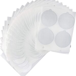 61ivwjStP4L._AC_SL1500_ Blingbin Capsules Cup Film, 100pcs Stickers Self Adhesive Aluminum Foil Lids Coffee Capsule Cup Sealed Film-B095CQLLQB