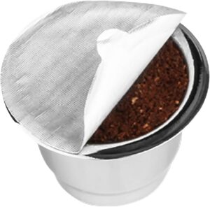 Blingbin Capsules Cup Film, 100pcs Stickers Self Adhesive Aluminum Foil Lids Coffee Capsule Cup Sealed Film-B095CQLLQB