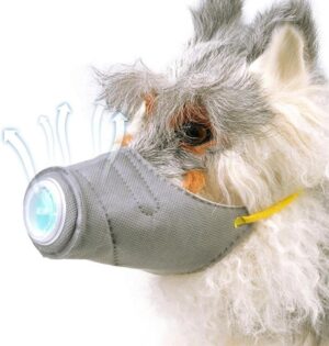 [1Pcs ] [ Random Color ] Dog Adjustable Soft Pet Puppy Mouth Cover Mask Pure Color Anti Biting Muzzle (Mediam)-B0CF7TCTZH