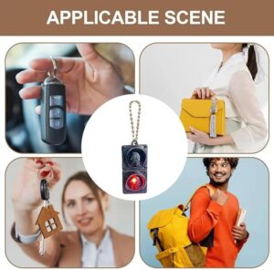 3D Traffic Light Key Chain Creative Backpack Pendant Car Key Pendant Safe Traffic Promotion Gift Key Hanging Decoration-B0DJRHNKQL