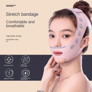 Reduce Double Chin Lift Up Face Strap Belt Mask Elasticity Anti-Wrinkle Lift Oval Mask Reusable Beauty Face Slimming Strap Neck-B0DFS8BRRS