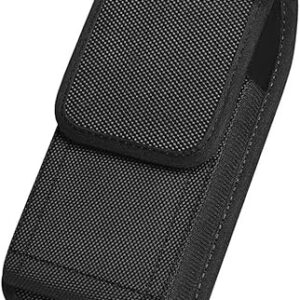 61wCvhAQ-jL._AC_SY450_ Tactical Cell Phone Pouch Holster with Free D Shaped Buckle Protable Wallet Card Waist Pack Outdoor Sports Nylon Carrying Case - Vertical (XXL) 17.5 * 10CM-B0DB76328L