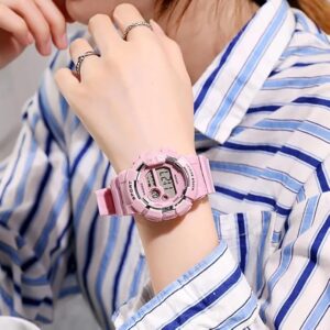 [1Pcs] Kids Watches Fashion Luminous Waterproof Alarm Clock Watches Boys and Girls Student Smart Electronic Watch Gift-B0DX46JZ33