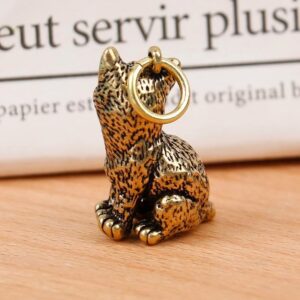 61wctXurCAL._AC_ Small Metal Brass 2.5 * 2.30 Cm Tiger Key Chains (No #3) DIY Hangings Jewelry Accessories Vintage Cute Animal Figurines Car Keyrings Pendants Children Gifts-B0DBG365XC