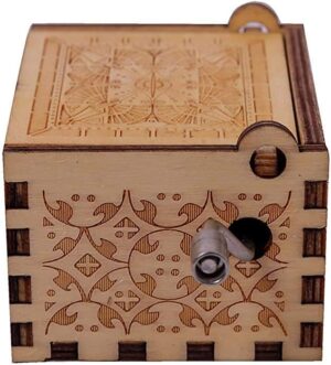 CSTE INTERNATIONAL La Casa De Papel Print Bella Music Ciao Box Wooden Engraved Vintage Musical Box Gifts Colorful, Multicolor-B08X1NW7PD