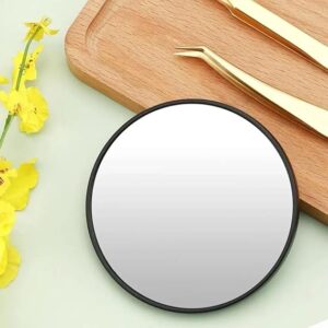 [1Pcs - 9Cm Diameter +1 Tweezer ] Small Makeup Mirror Magnifying Mirror With Two Suction Cups For Outdoor - Germany قطر 9 سم فقط - صغيره (15 X)--B0DY9VKSCK