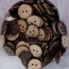 Colorful 30 pcs 17mm Wooden Sewing Buttons Wood Buttons Apparel Supplies Accessories 2-Holes Vivid (Color: 17 mm)-B0DYFCSKB8
