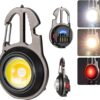 MySouq-Store LED Small Flashlight,Multifunctional Mini Work Light,1000Lumens Bright Rechargeable COB Keychain Flashlights,7 Light Mode Portable Pocket Light with Screwdriver Bottle Opener for Outoor-B0DLBGTFQS