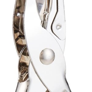 710H0Z60HrL._SL1500_ Metal Hand Punch, 1 Hole Punch, Single Hole Punch, Stainless Steel Paper Punch, 6 mm, Capacity 8 Sheets, Silver 1Pcs-B0DW9B6H35