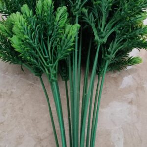 [1PCs -As Shown -18 Green Branches ] Artificial Flower DIY Wedding Colorful Flower Bouquet Plastic Plants Fake Flowers For Garden Porch Window Home Room Table Decor (TU11227)-B0DWT63ZYR