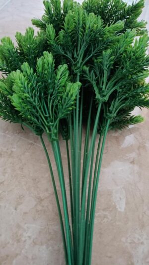 [1PCs -As Shown -18 Green Branches ] Artificial Flower DIY Wedding Colorful Flower Bouquet Plastic Plants Fake Flowers For Garden Porch Window Home Room Table Decor (TU11227)-B0DWT63ZYR