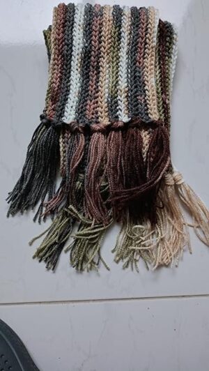 Pattern Winter Crochet Scarf/Shawl/Wrap/Keffiyeh/Headscarf/Blanket For Men & Women - One Size 132x150cm As Shown SR8229-B0DWKQHD9Z