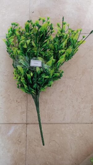 [1PCs -As Shown -18 Green Branches ] Artificial Flower DIY Wedding Colorful Flower Bouquet Plastic Plants Fake Flowers For Garden Porch Window Home Room Table Decor (TU11225)-B0DWT8788R