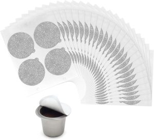 100Pcs Aluminum Lids Seals for esopress Original Line pods Aluminum Foil Film for Capsule Reuse Coffee-B0CF6MVJVF