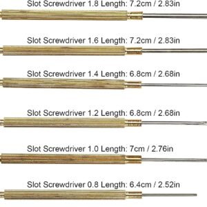 71A26zDSc9L._AC_SL1500_ 6Pcs 0.8-1.8mm Small Copper Slot Small Screwdrivers Flat Blade Screw Driver Watch Glasses Computer Phone Repair Tools Watchmaker Small Screwdriver-B0CFCSHPK9