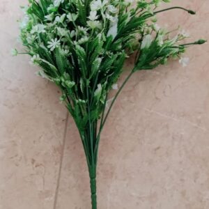[1PCs -As Shown -18 Green Branches ] Artificial Flower DIY Wedding Colorful Flower Bouquet Plastic Plants Fake Flowers For Garden Porch Window Home Room Table Decor (TU11228)-B0DWT892V2