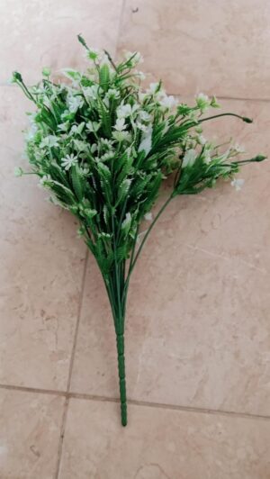 [1PCs -As Shown -18 Green Branches ] Artificial Flower DIY Wedding Colorful Flower Bouquet Plastic Plants Fake Flowers For Garden Porch Window Home Room Table Decor (TU11228)-B0DWT892V2