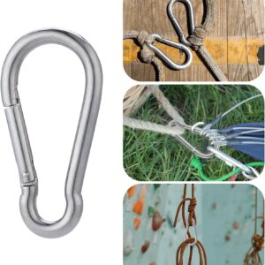 71Eaz-294AL._AC_SL1500_ Spring Snap Hook Storng Clip Heavy Duty Steel For Swing seat Securing tents, tarps, and canopies. Connecting ropes, chains, and tools. Craft and decorative uses. Multi Uses-B0DWFX735C