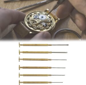 6Pcs 0.8-1.8mm Small Copper Slot Small Screwdrivers Flat Blade Screw Driver Watch Glasses Computer Phone Repair Tools Watchmaker Small Screwdriver-B0CFCSHPK9