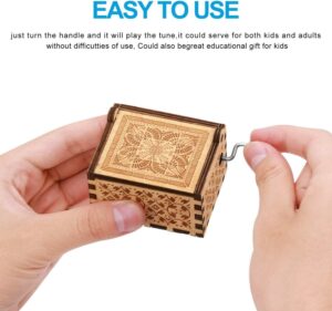 Music box Black addition you are my sunshine - Music Box Hand-Cranked Music Box-B0CG3V9N86