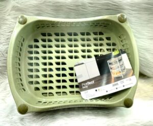 3-Tier Plastic Vegetable Storage Container multiuse (Random Color) Higher 37 * 33 * 53 Cm-B0DWPWMRD4