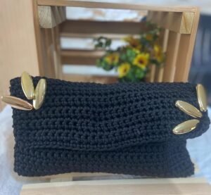 Handmade Crochet Portfied Bag - شنط بورتوفيه سيدات من الكورشيه صناعه يدوية (CO013)-B0D7X1QW3T